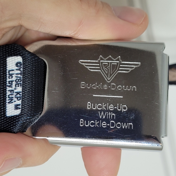 NWT Buckle Down Black Butler Adjustable Seat Belt Belt - Picture 4 of 6